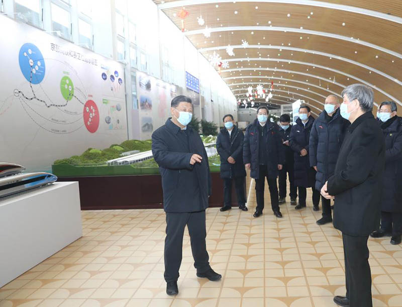 Xi Jinping inspecte les sites de compétition de Zhangjiakou de Beijing 2022