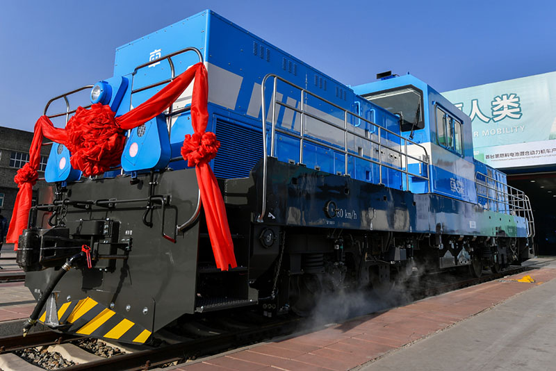 La Chine dévoile sa première locomotive à hydrogène développée localement