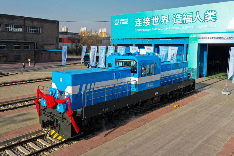 La Chine dévoile sa première locomotive à hydrogène développée localement