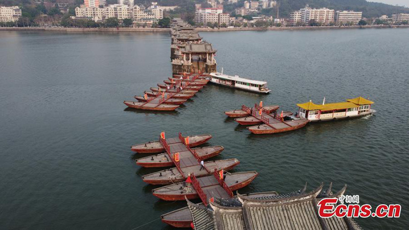 Guangdong : le pont Guangji, un ouvrage qui s'ouvre et se ferme librement