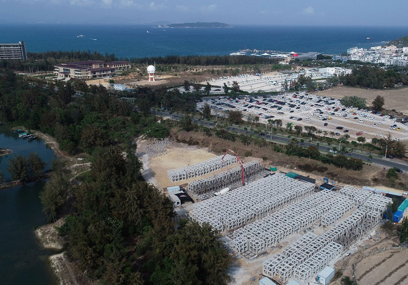 Chine : ferme marine à Sanya