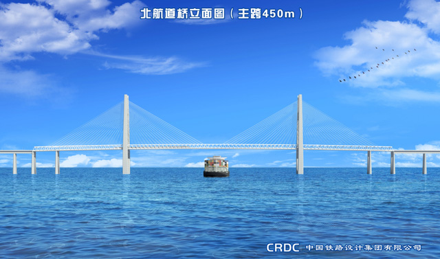 Fin des relevés en mer pour le pont ferroviaire trans-maritime de la baie de Hangzhou