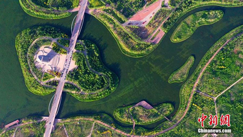 Les couleurs vives ajoutent de la beauté à Korla, dans le Xinjiang