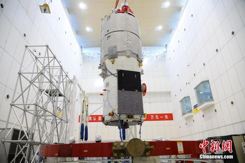 Zoom sur le vaisseau cargo spatial chinois Tianzhou-2