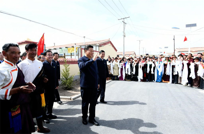 Xi Jinping inspecte le district de Gangcha au Qinghai