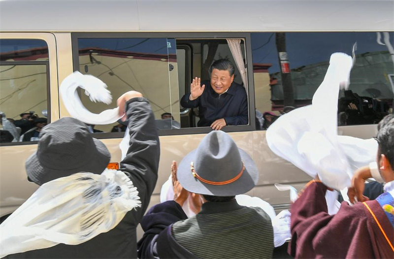 Xi Jinping inspecte le district de Gangcha au Qinghai