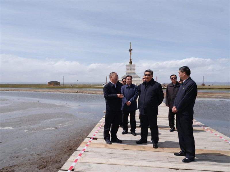 Xi Jinping inspecte le district de Gangcha au Qinghai