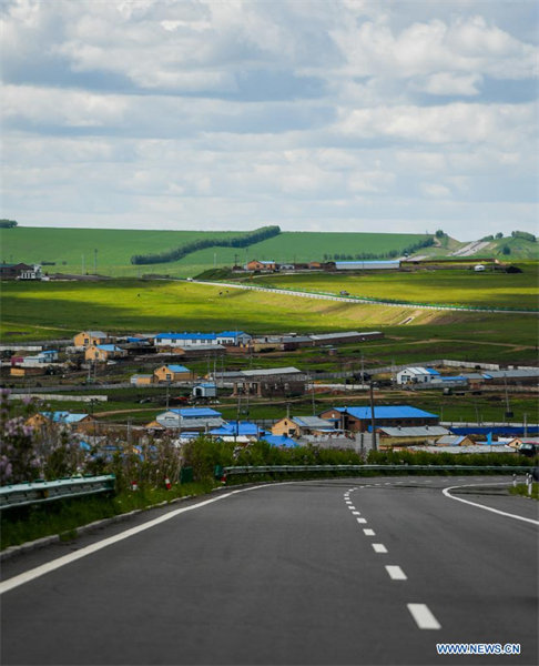 Paysage de prairie en Mongolie intérieure