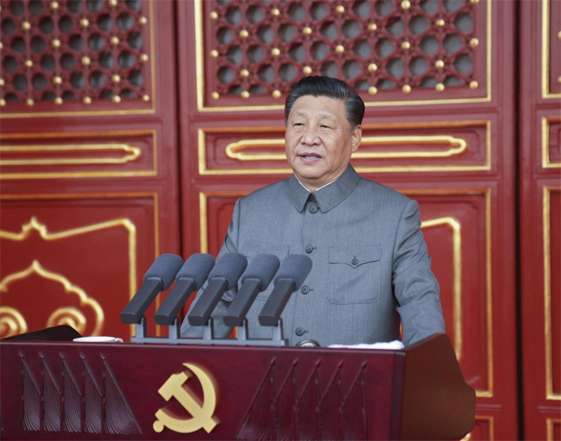 Xi Jinping prononce un discours à la cérémonie marquant le centenaire du PCC