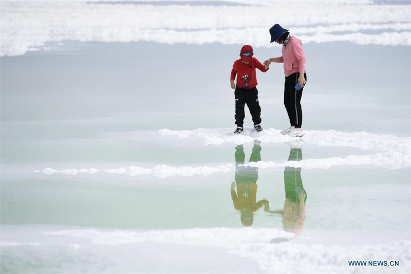 En photos : le lac salé de Qairhan, dans le Qinghai