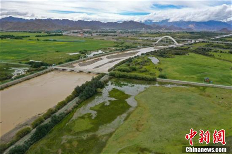 De beaux paysages de plateau créés par la protection écologique du Tibet