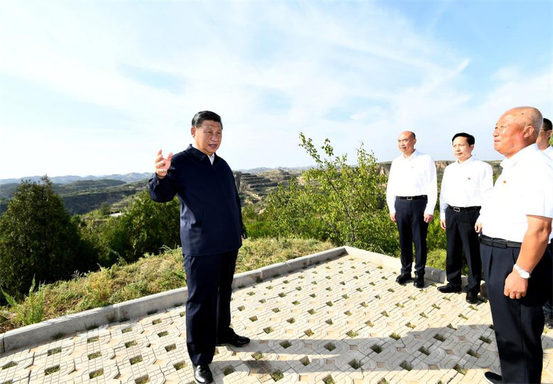 Xi Jinping inspecte la province chinoise du Shaanxi