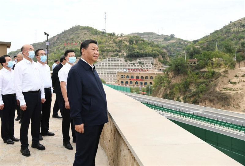 Xi Jinping inspecte le district de Suide dans le nord-ouest de la Chine