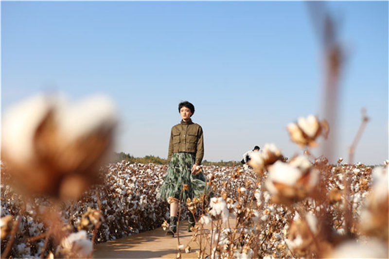 Un défilé de mode dans les champs de coton du Xinjiang