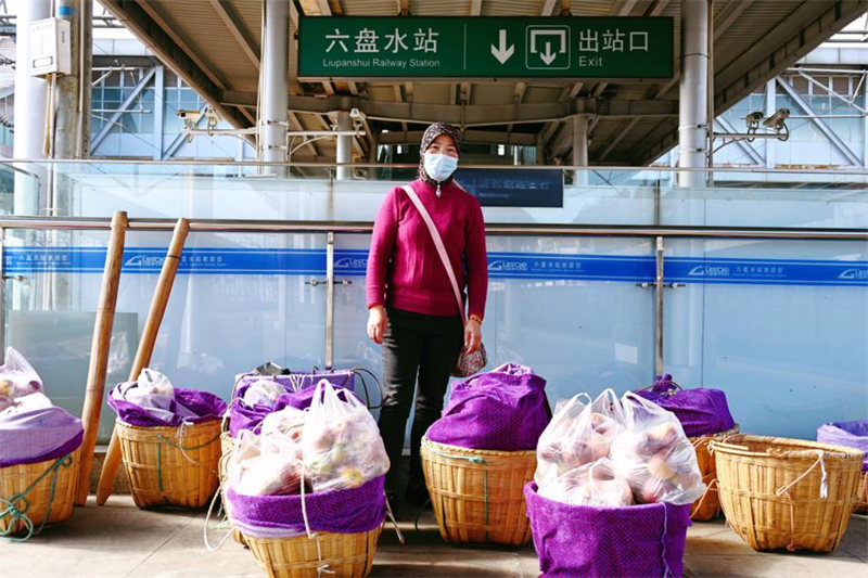 Un train de pommes apporte la prospérité aux agriculteurs du Yunnan