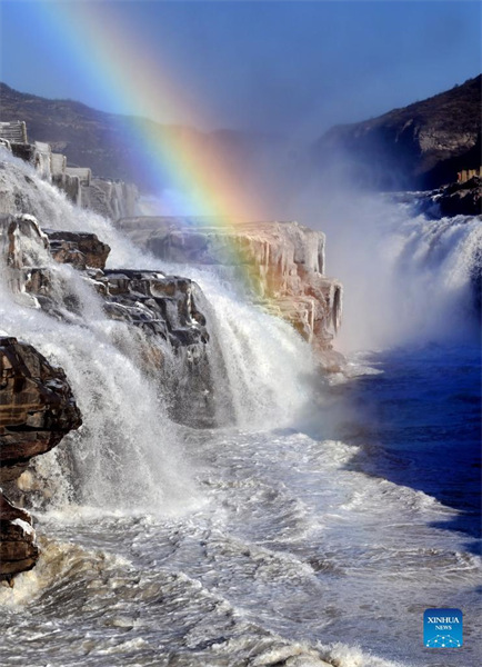 En photos : paysages d'hiver de la cascade de Hukou sur le fleuve Jaune