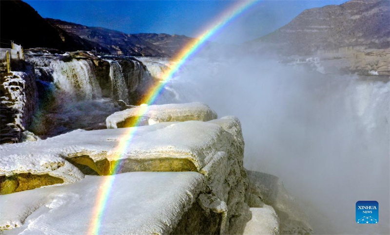 En photos : paysages d'hiver de la cascade de Hukou sur le fleuve Jaune