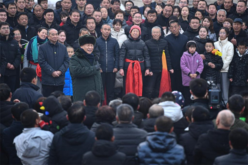 Xi Jinping exprime ses voeux pour la fête du Printemps à tous les Chinois durant sa visite au Shanxi