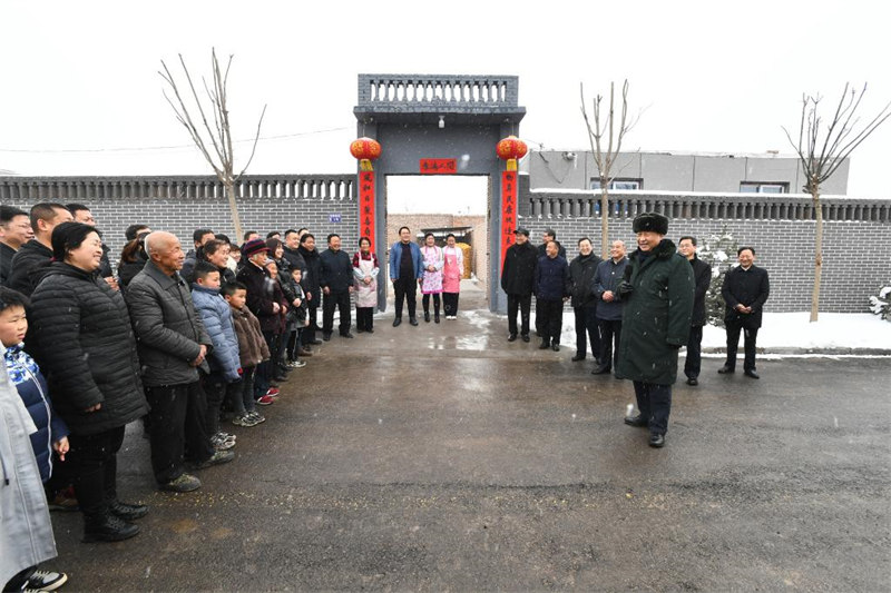 Xi Jinping exprime ses voeux pour la fête du Printemps à tous les Chinois durant sa visite au Shanxi