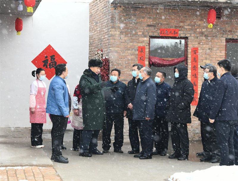 Xi Jinping exprime ses voeux pour la fête du Printemps à tous les Chinois durant sa visite au Shanxi