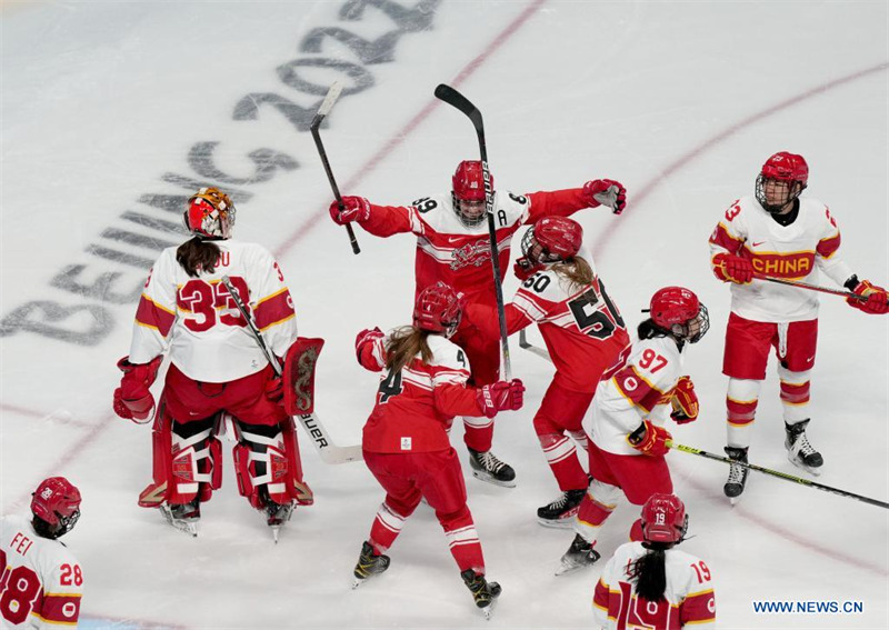 (Beijing 2022) Match de hockey sur glace féminin Chine-Danemark