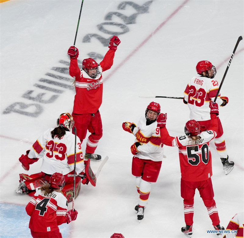 (Beijing 2022) Match de hockey sur glace féminin Chine-Danemark