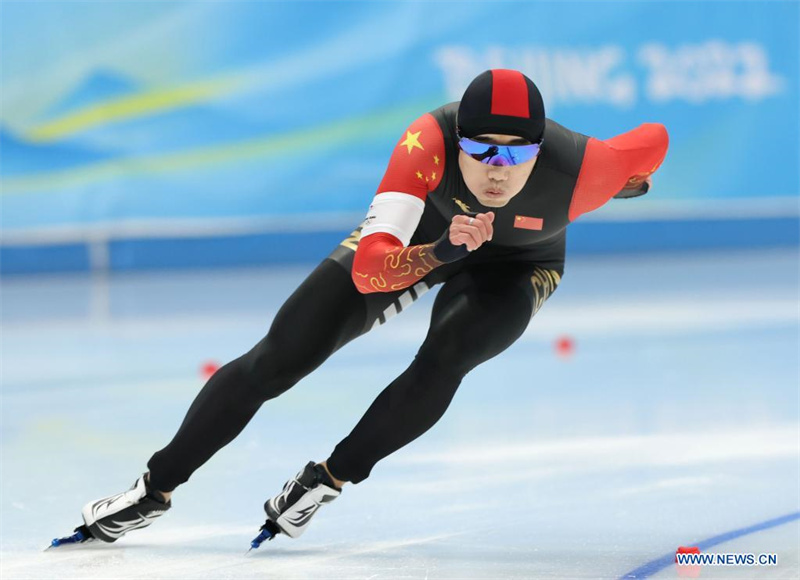 (BEIJING 2022) Le Chinois Gao Tingyu médaillé d'or du 500m hommes du patinage de vitesse avec un nouveau record olympique