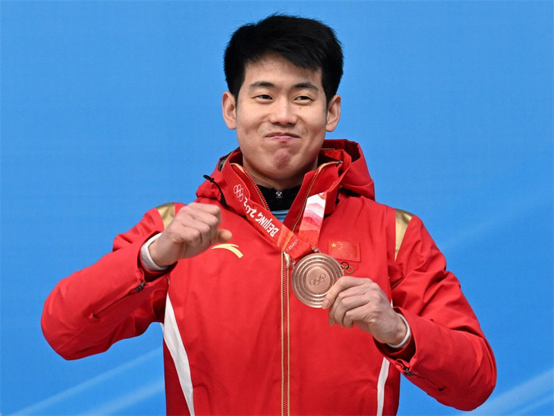 (BEIJING 2022) Le Chinois Yan Wengang gagne le bronze en skeleton