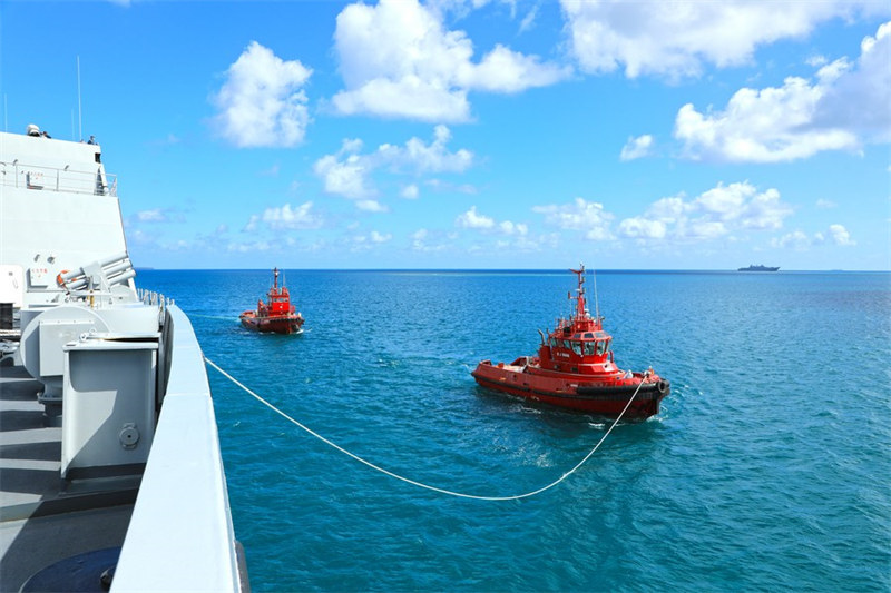 Arrivée des fournitures de secours chinoises aux Tonga