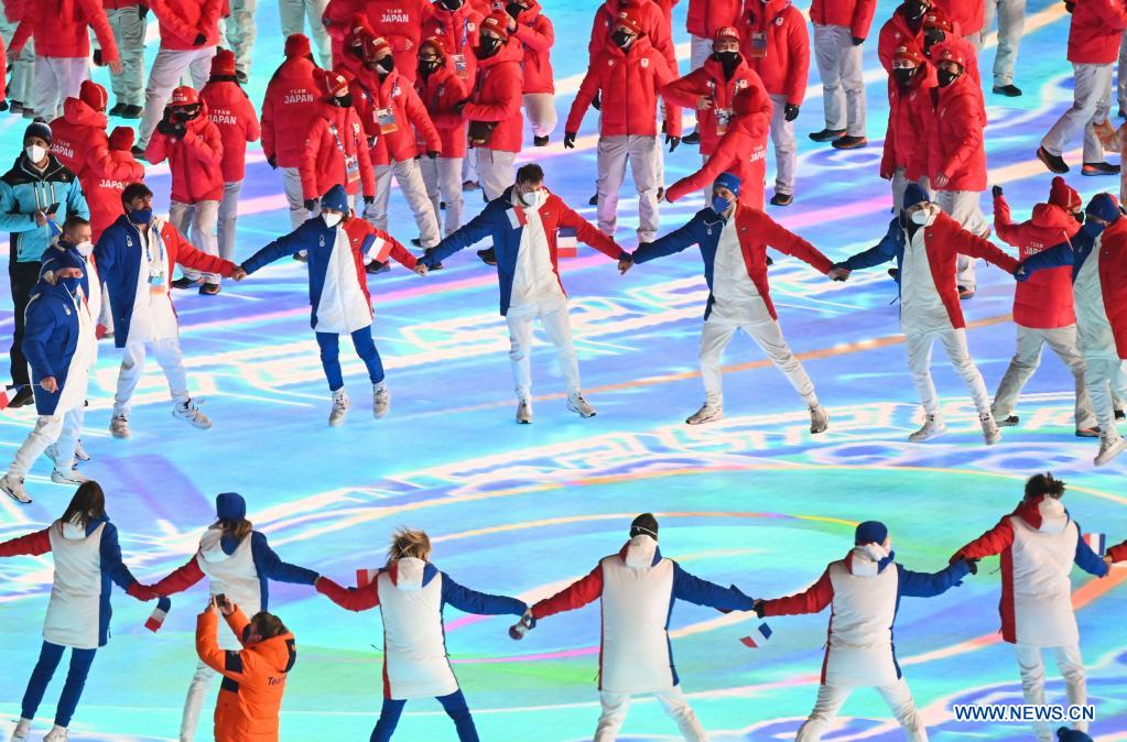 En images : cérémonie de cl?ture des Jeux olympiques d'hiver de Beijing 2022