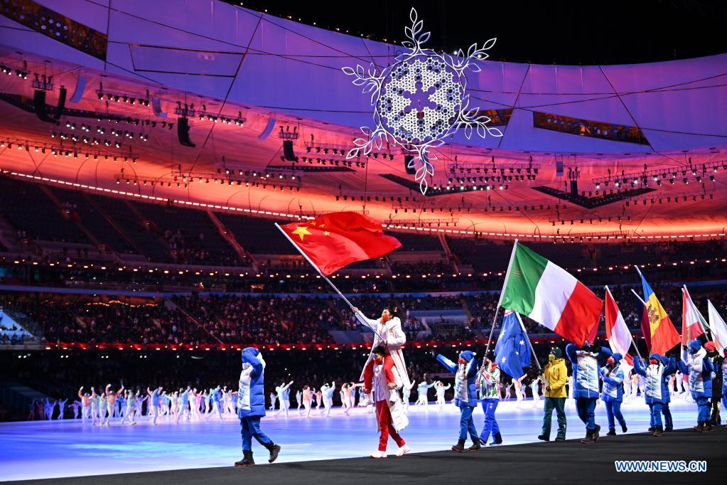 En images : cérémonie de cl?ture des Jeux olympiques d'hiver de Beijing 2022