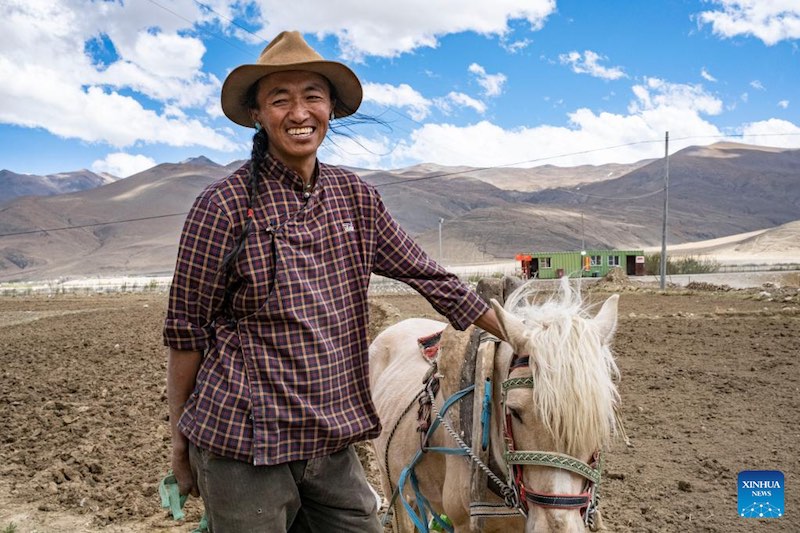 Les travaux agricoles de printemps commencent dans la commune administrative la plus proche du mont Qomolangma