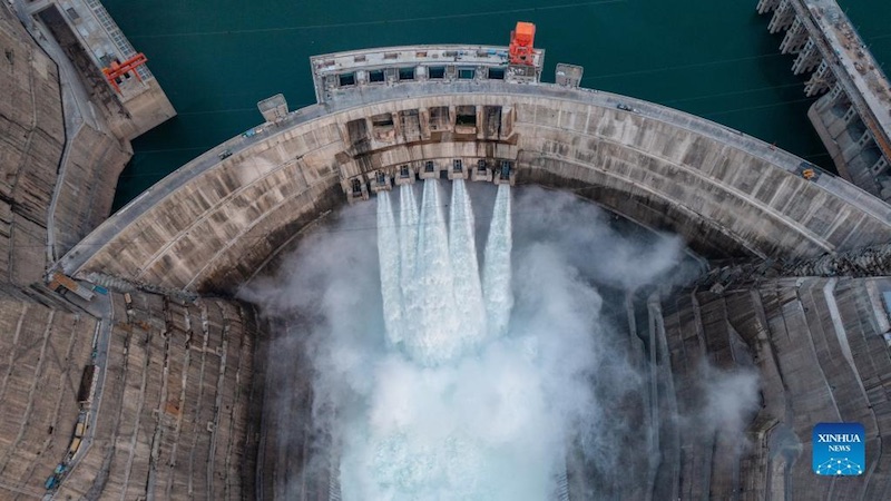 Une nouvelle unité de production d'énergie mise en service dans la centrale hydroélectrique de Baihetan