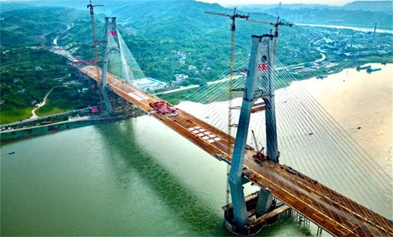 Sichuan : les trains à grande vitesse et les voitures circuleront en parallèle sur le pont Lingang de Yibin