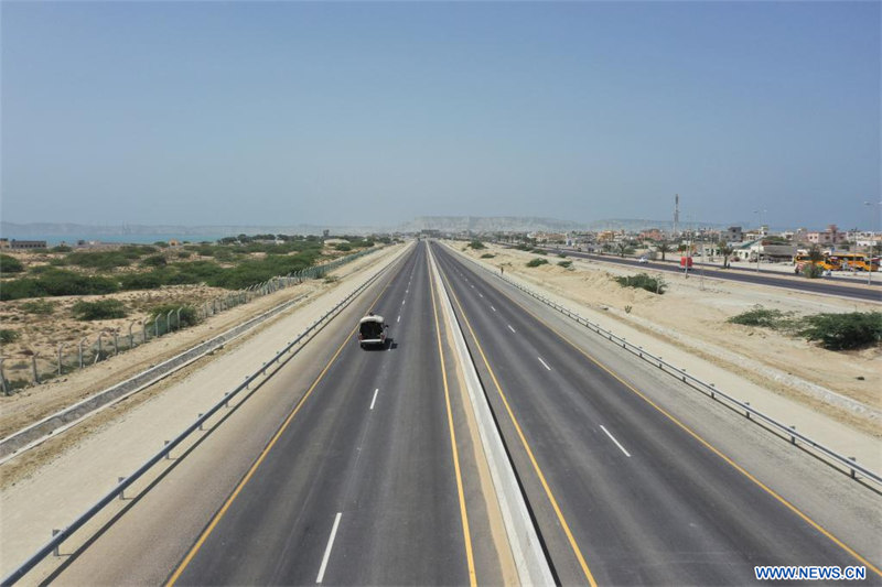 Inauguration de l'autoroute Eastbay du port de Gwadar au Pakistan, financée par la Chine