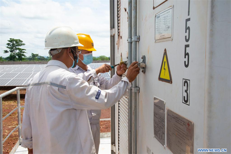 Centrafrique : la centrale photovolta?que construite par la Chine soulage les pénuries d'électricité