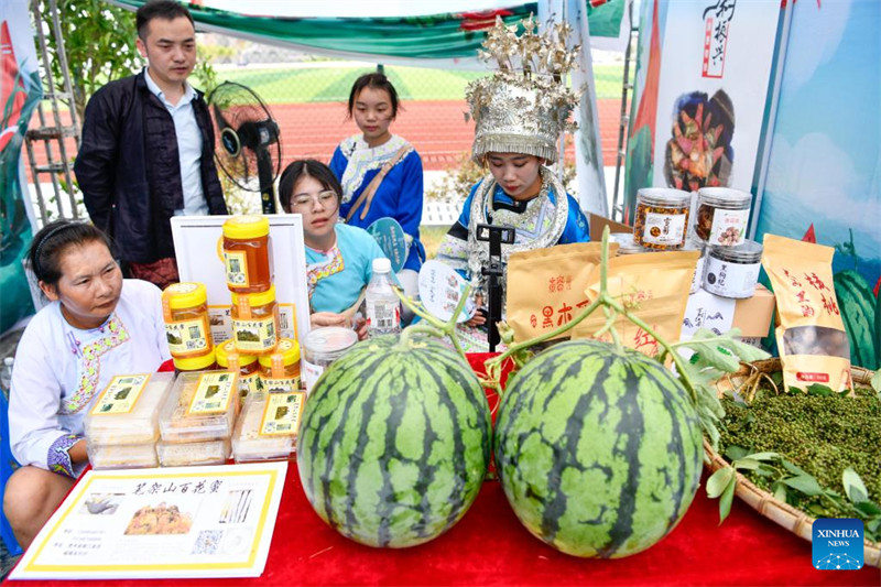 Guizhou : la vente de pastèques augmente les revenus des villageois du comté de Rongjiang