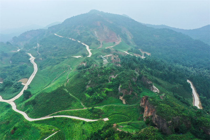 Anhui : des anciennes mines abandonnées recouvertes d'un ? manteau vert ?