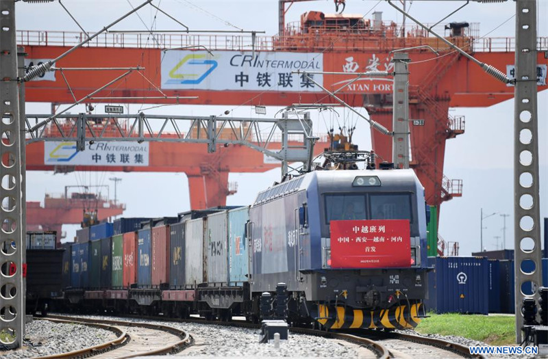 Une nouvelle ligne de fret ferroviaire relie le Shaanxi au Vietnam