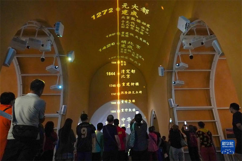 Beijing : ouverture de l'exposition ? histoire du temps ? au rez-de-chaussée de la Tour du Tambour