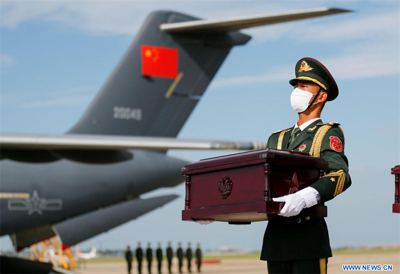 La République de Corée restitue les restes de 88 soldats chinois tués pendant la Guerre de Corée