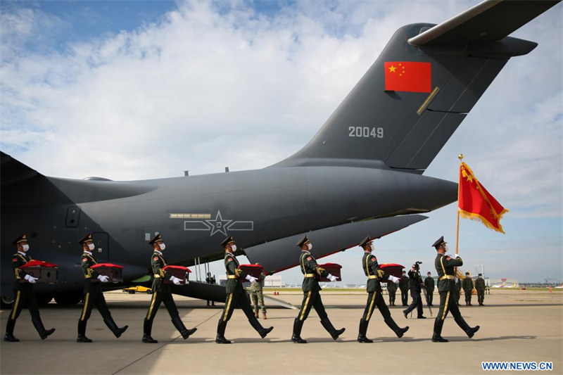 La République de Corée restitue les restes de 88 soldats chinois tués pendant la Guerre de Corée