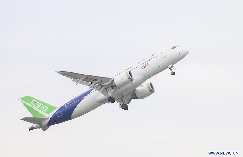 L'avion chinois C919 obtient un certificat d'étape important pour un vol commercial