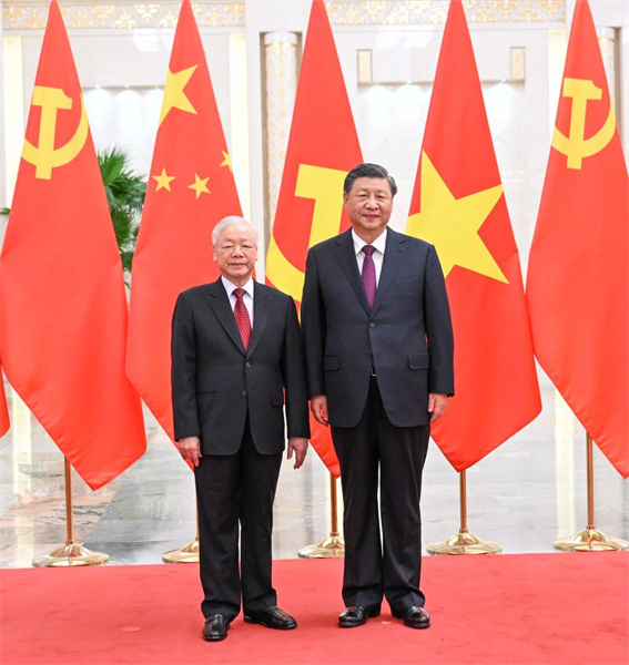 Xi Jinping s'entretient avec le chef du Parti communiste vietnamien