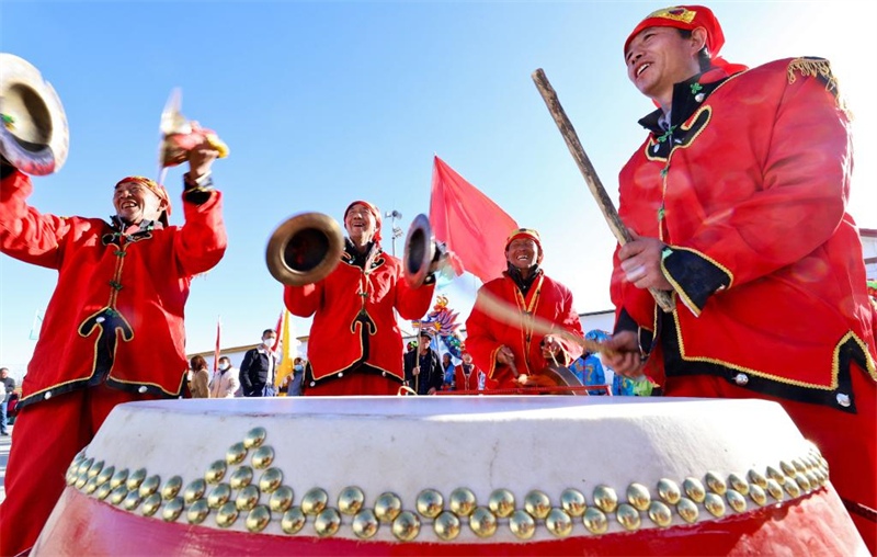 Gansu : des activités de Shehuo pour la Fête du Printemps à Ganzhou