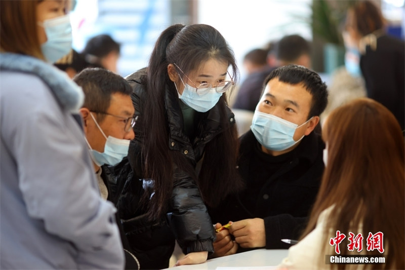 De nombreux salons du travail attirent les demandeurs d'emploi chinois