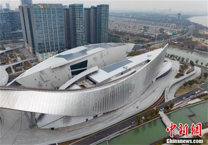 Jiangsu : vu du ciel, le centre culturel de la baie de Suzhou ressemble à une ? base extraterrestre ?