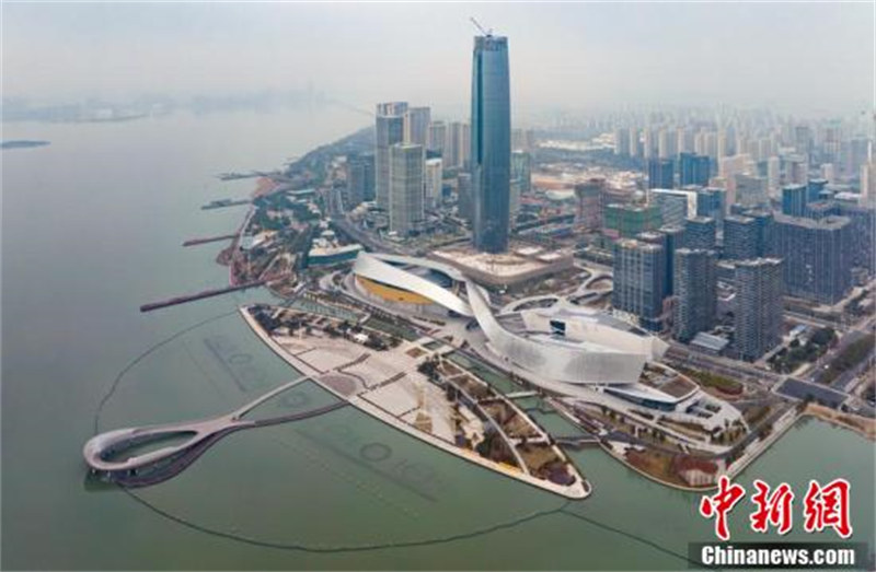 Jiangsu : vu du ciel, le centre culturel de la baie de Suzhou ressemble à une ? base extraterrestre ?