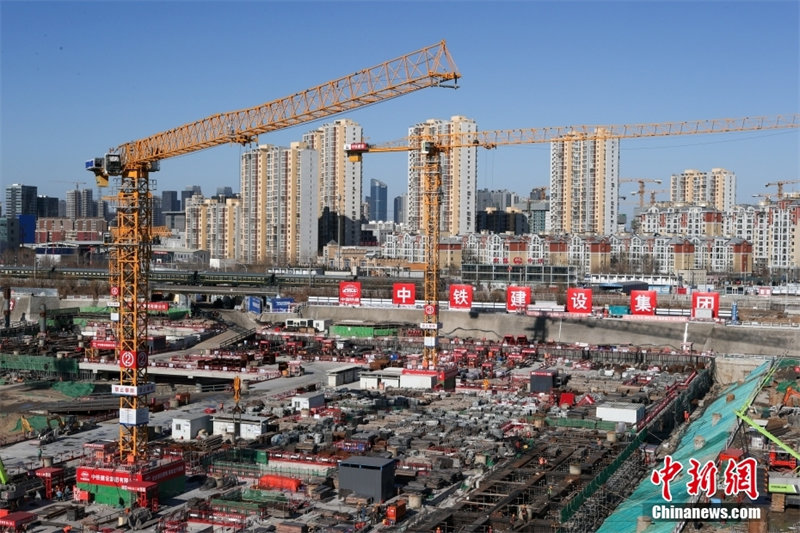 Tongzhou : la construction du centre de transport complet de la gare secondaire de la ville de Beijing s'accélère