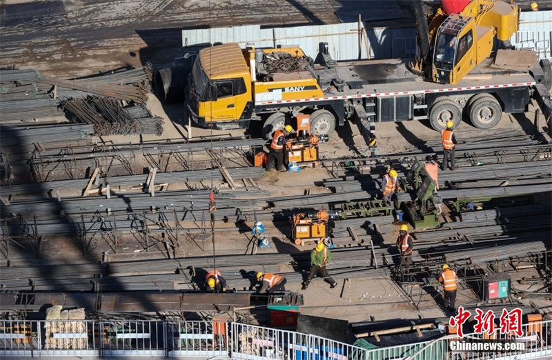 Tongzhou : la construction du centre de transport complet de la gare secondaire de la ville de Beijing s'accélère